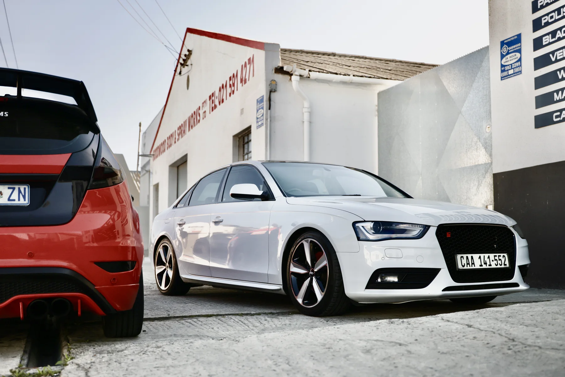 White Audi